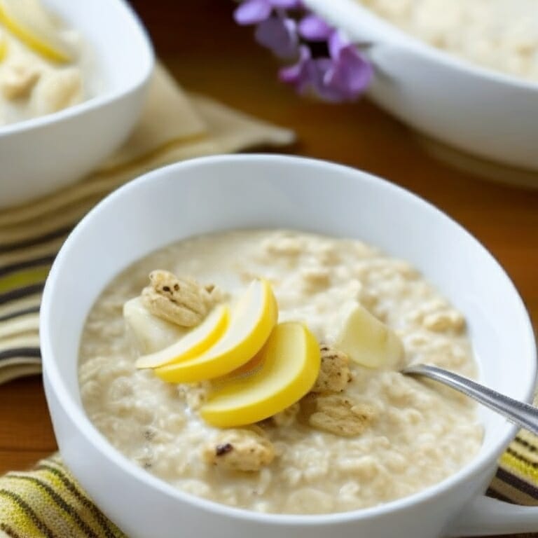 Default give me a white dish image whose name is oats banana 0 1