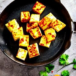 Pan Fried Paneer cubes 1 Pan Fried Paneer Cubes