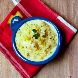 Dahi Poha With Banana 1 Poha Banana Curd Travel Food
