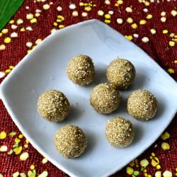 Seseme Coconut Laddu 1 Sesame Coconut Laddu