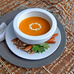 Carrot Almond Soup 1 almond carrot soup