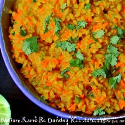 Carrot Khichdi 1 carrot khichdi